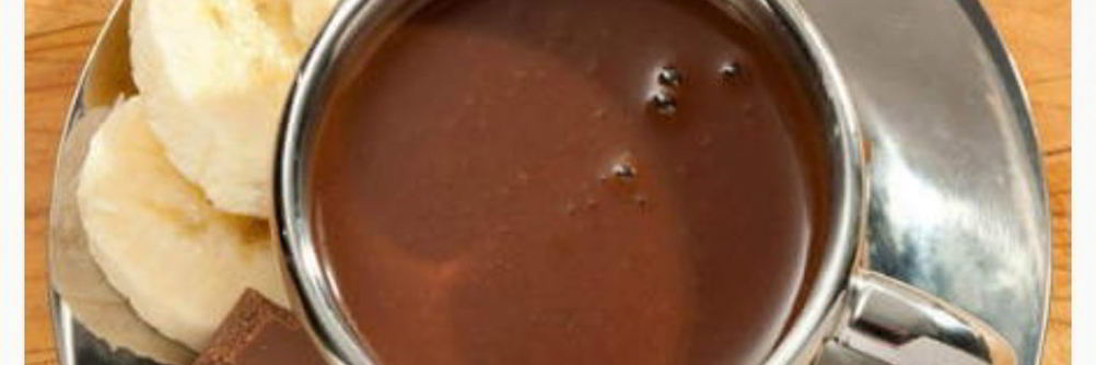 Банановый горячий шоколад