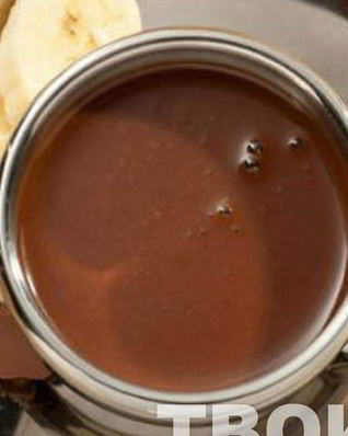 Банановый горячий шоколад