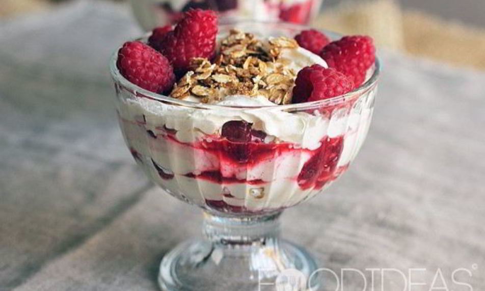 Рецепт десерт из малины