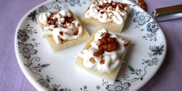 десерт со сметаной и медом