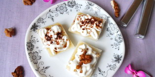 десерт со сметаной и медом