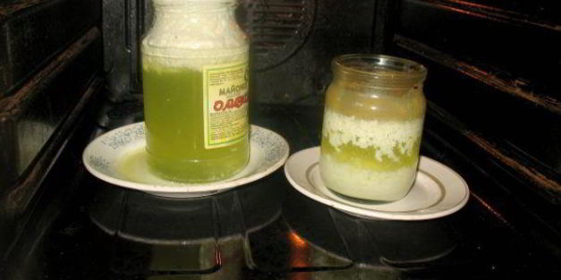 домашний творог и сыворотка