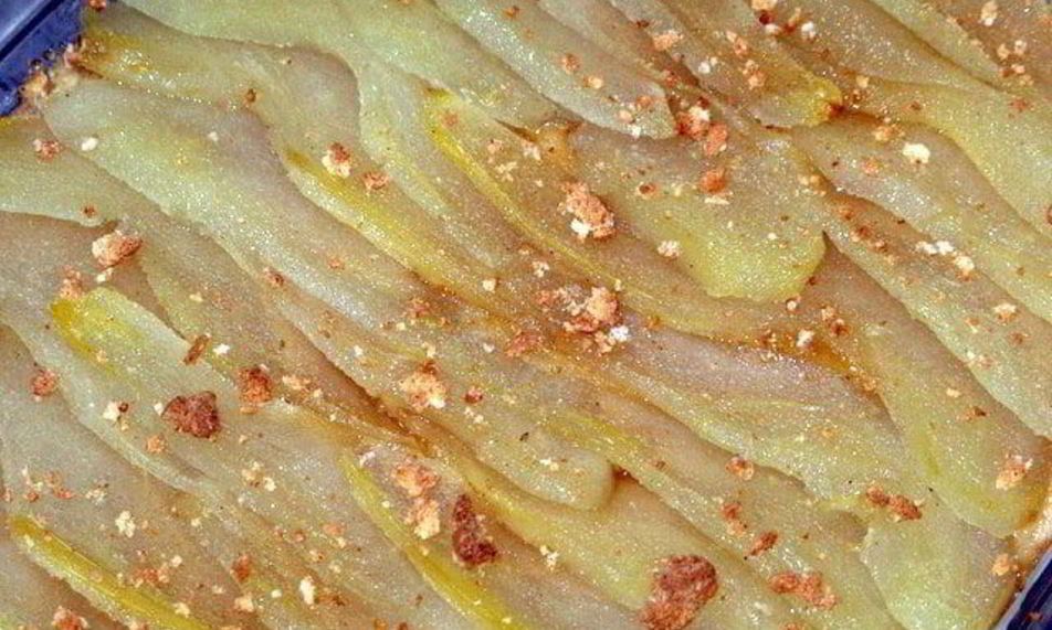 Рецепт еще один грушевый десерт с миндалем