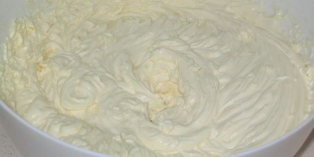 фруктовый десерт с сыром маскарпоне