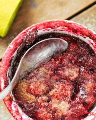 Клафути с малиной