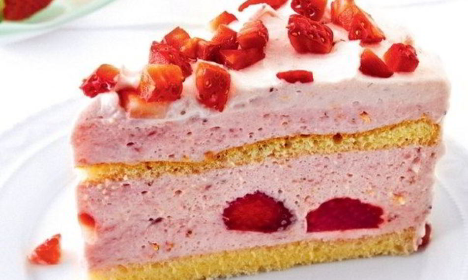 Рецепт клубничный бисквитный пудинг