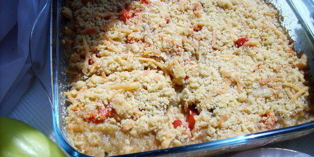 крамбл овощной легкий