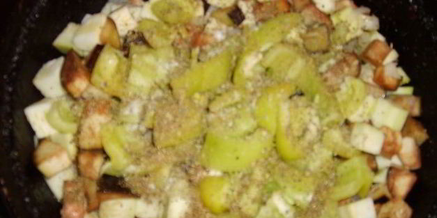 крамбл овощной легкий