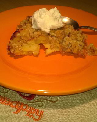 Крамбл с хурмой