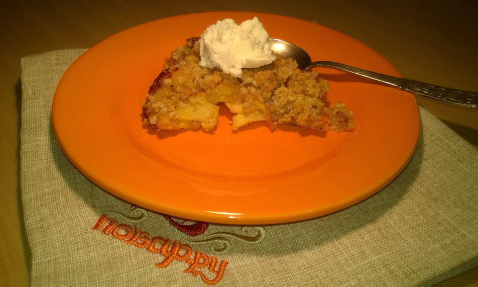 Рецепт крамбл с хурмой