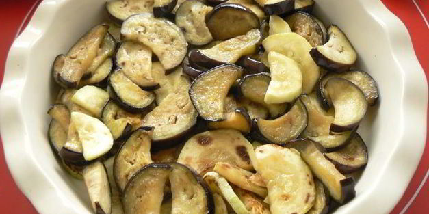 крамбл с овощами и сыром