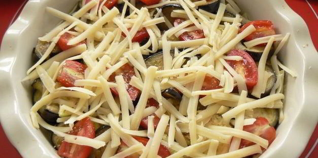 крамбл с овощами и сыром