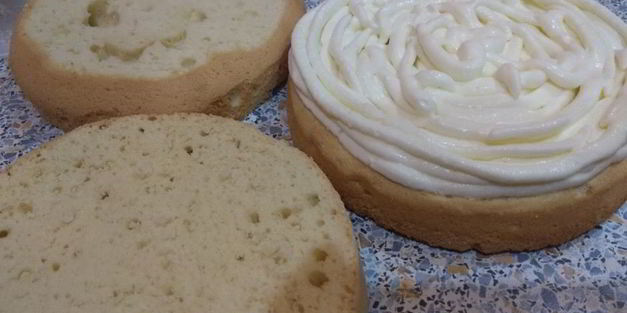 бисквит с творожно-сливочным кремом