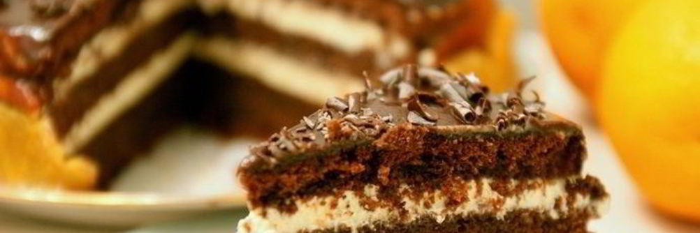 Бисквит с творожным кремом