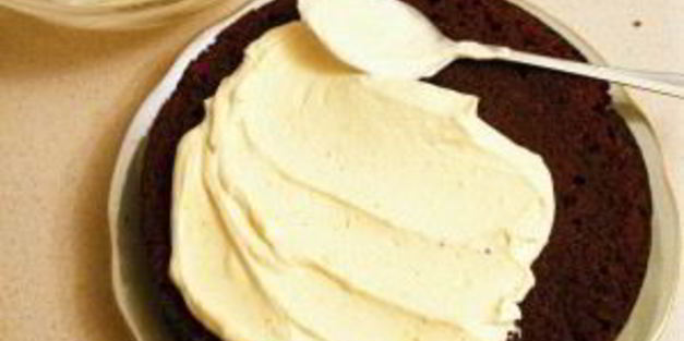 бисквит с творожным кремом