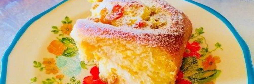 Булочки с кремом и изюмом