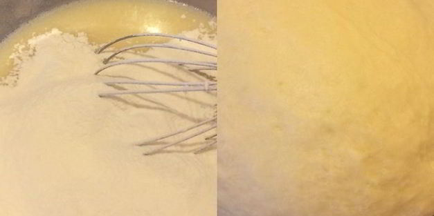 булочки с кремом и изюмом