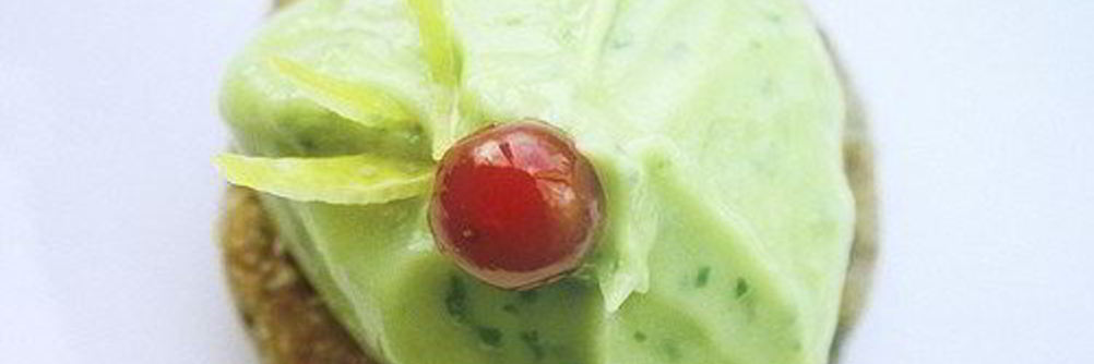 Десерт с мятно-лаймовым кремом