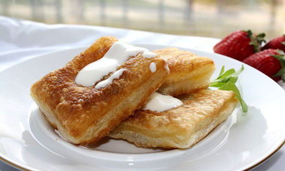 Рецепт десертные равиоли со сливочным кремом