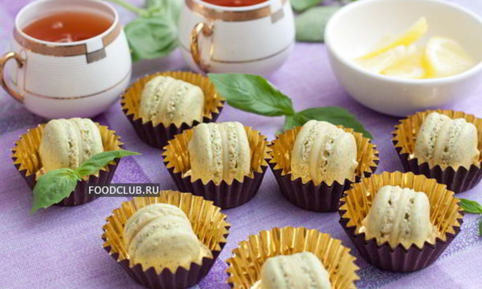 Рецепт фисташковые макаронс с базиликовым кремом