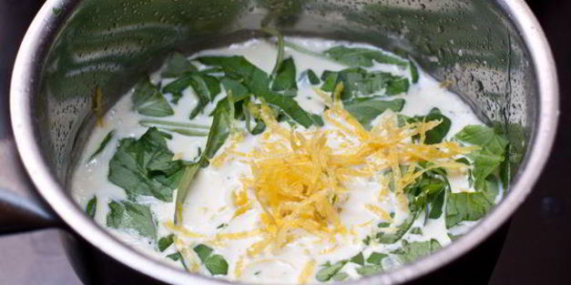 фисташковые макаронс с базиликовым кремом