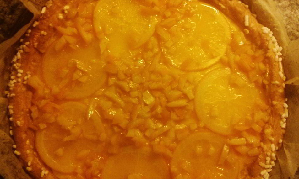 Рецепт итальянская кростата с заварным кремом и карамелизованными апельсинами