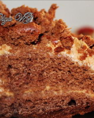 Кабачковый бисквит с кремом