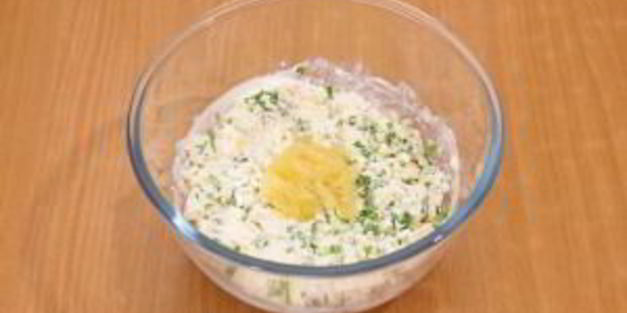 картофель с творожным кремом