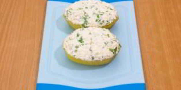 картофель с творожным кремом