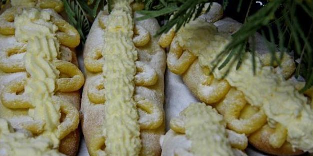 китайские булочки со сливочным кремом