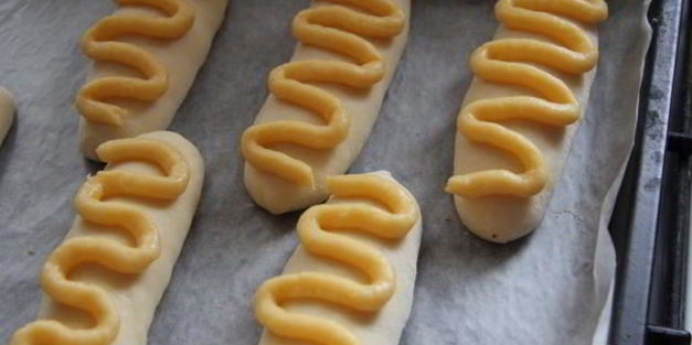 китайские булочки со сливочным кремом