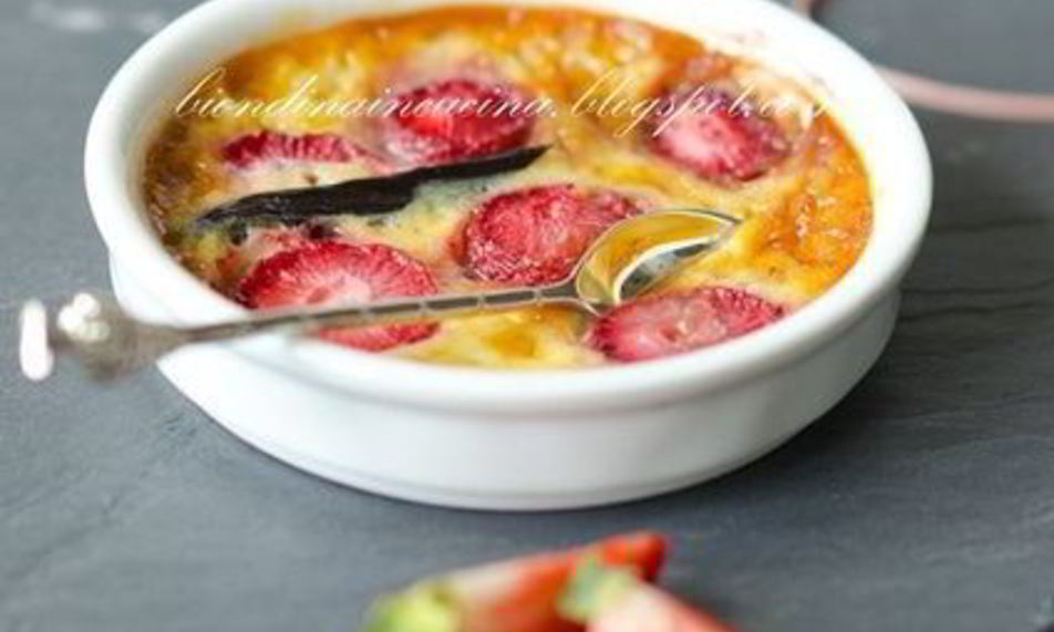 Рецепт клубничный крем-карамель