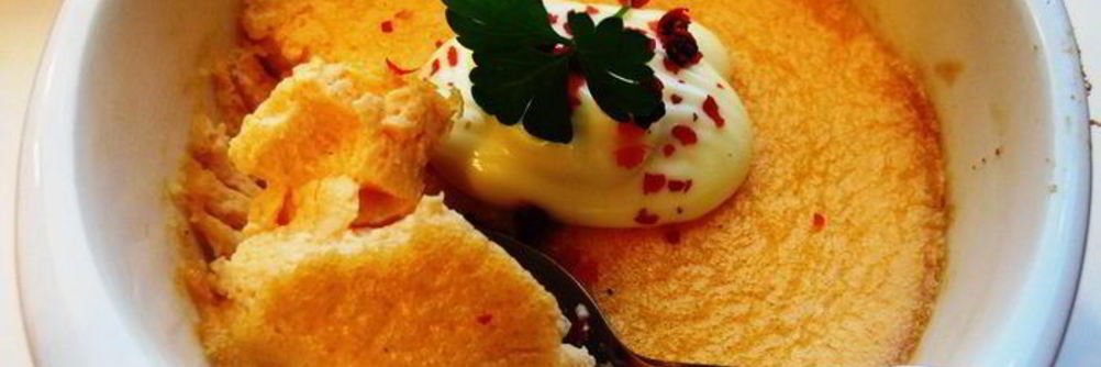 Крем-брюле из лосося