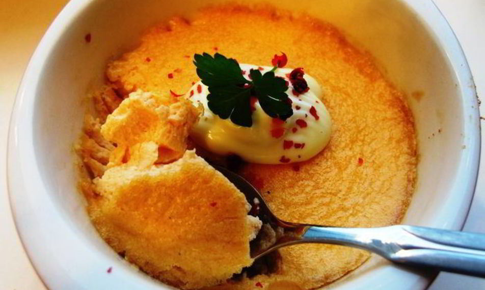 Рецепт крем-брюле из лосося
