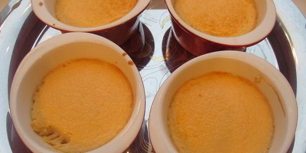 крем-брюле из лосося