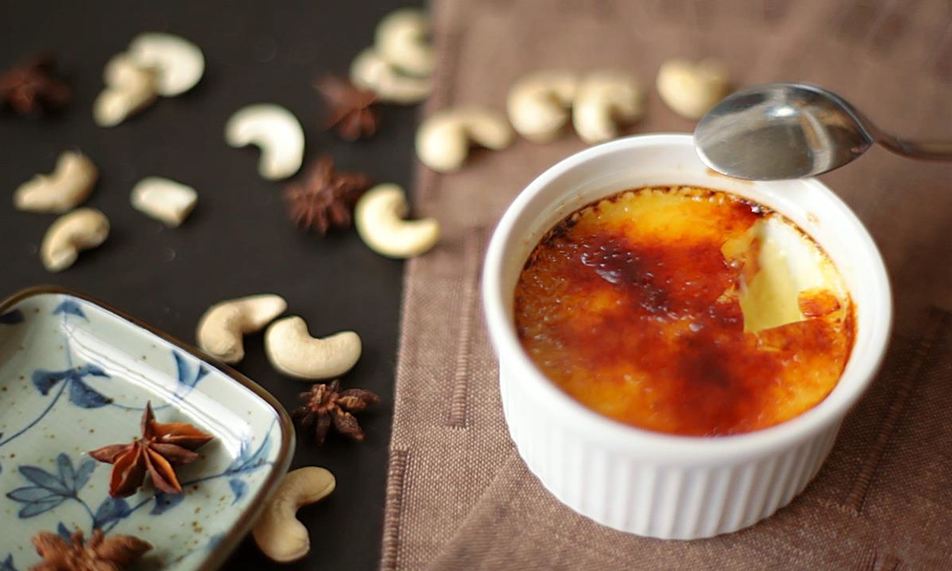 Рецепт крем-брюле с кешью