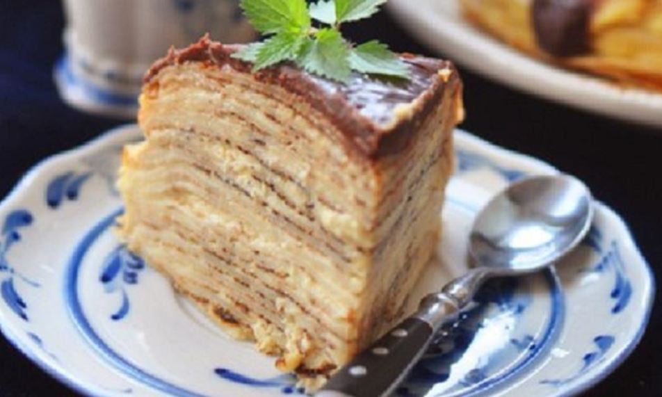 Рецепт крепвилль с кремом бостон и шоколадным ганашем