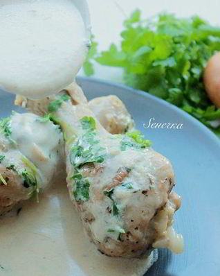 Куриные голени в крем-фреш