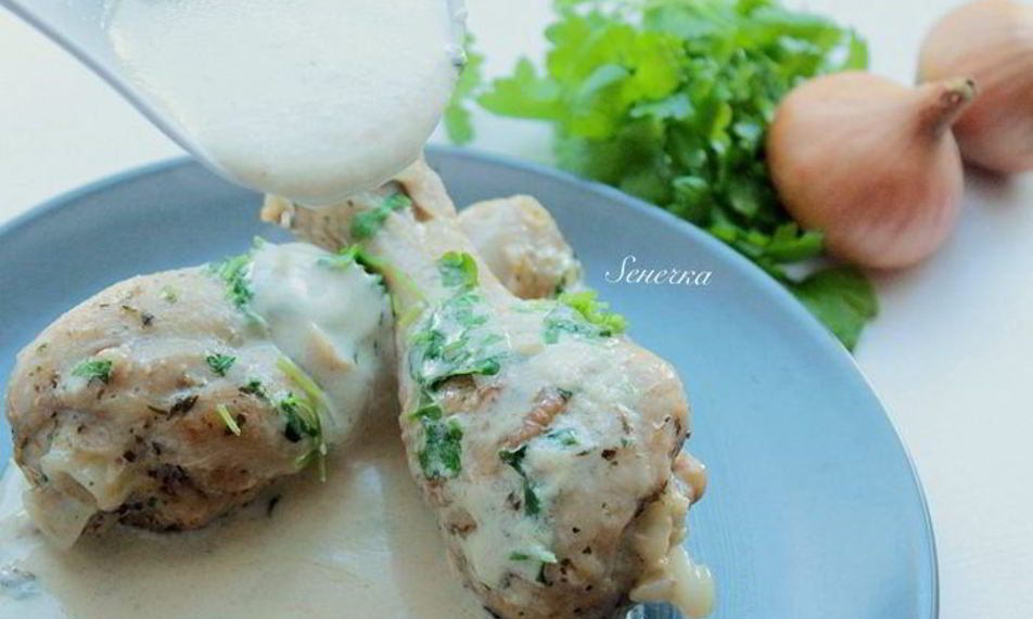 Рецепт куриные голени в крем-фреш