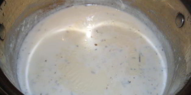 лавандовый заварной крем