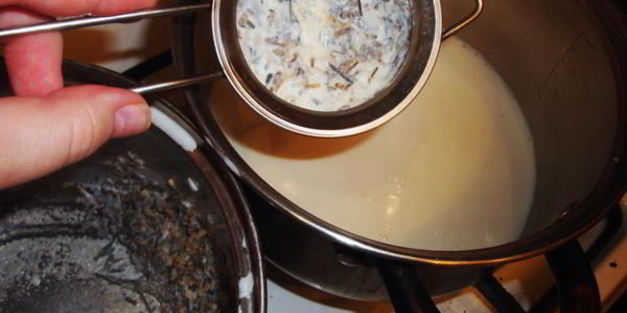 лавандовый заварной крем