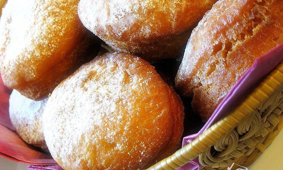 Рецепт лимонные пончики с заварным кремом