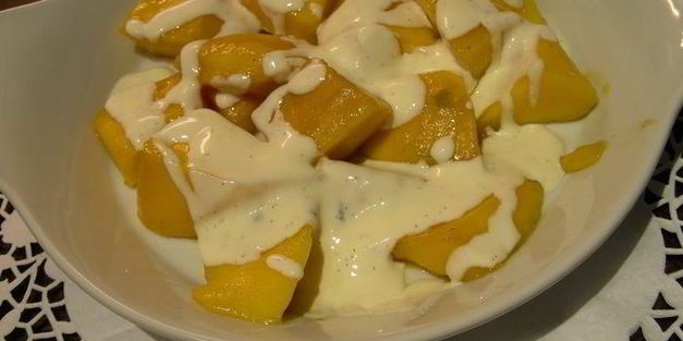 манго в ванильном креме