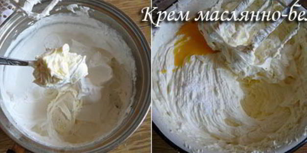 маслянно-белковый крем для украшения