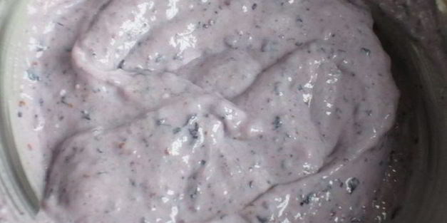 мини-бриоши с творожно-черничным кремом