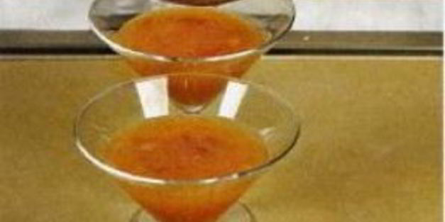 персиковое пюре с заварным кремом