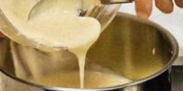 персиковое пюре с заварным кремом