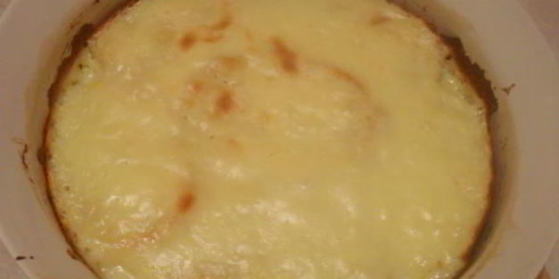 пудинг из булочки с кремом