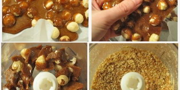 рулет рождественское полено с шоколадно-ореховым кремом