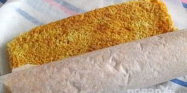 рулет с творожным кремом